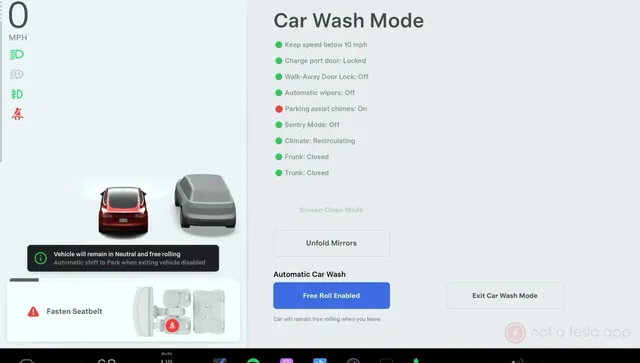 Tesla може да подобри режима на автомивка с предупреждения за прозорци
